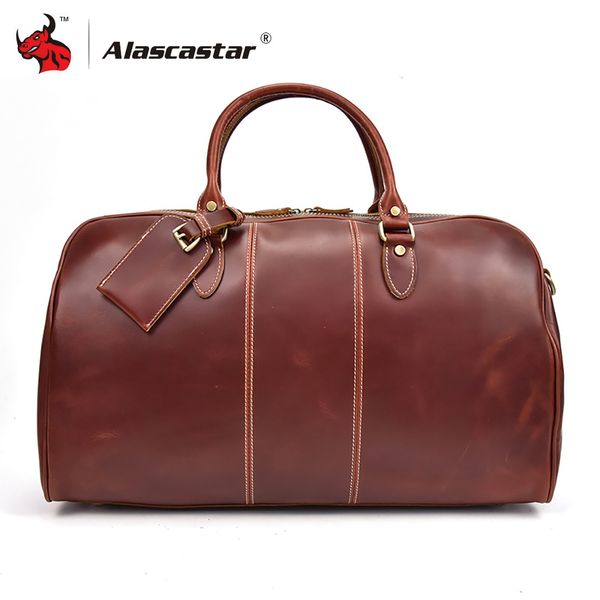 

motorcycle bag luggage bags full grain cow leather travel bag retro vintage men vintage handbag shoulder messenger