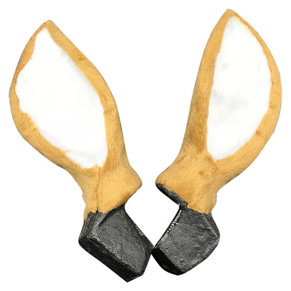 

simulation deer ears xmas elk ears pgraphy prop new year plush plastic 1 pair beautiful christmas reindeer hair hoop