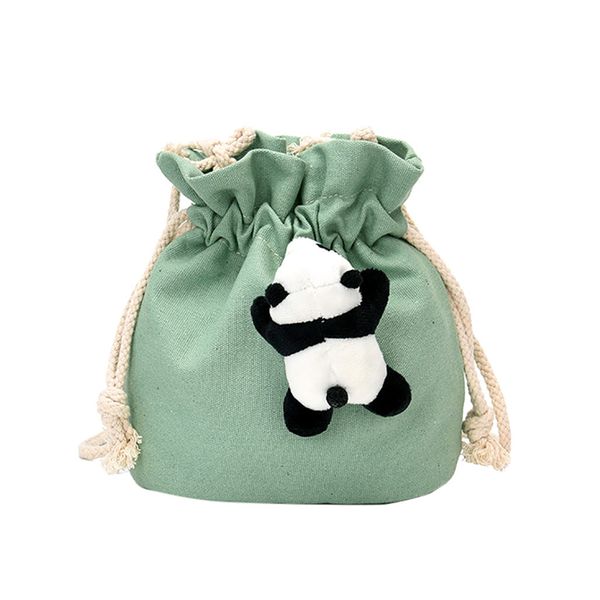 

canvas panda string women handbag 2019 fashion purse shoulder tote messenger shoulder bag ladies casual bucket bag bolso mujer