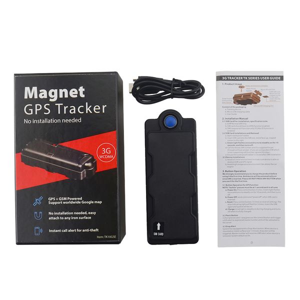 

vehicle mounted waterproof gps tracker 10000mah tk10gse 3g gsm+gps+wifi