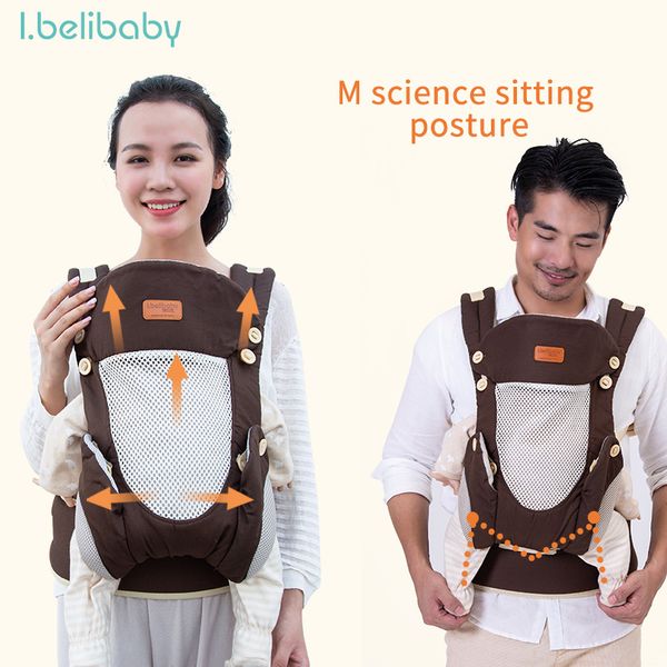 

ibelibaby baby carrier ergonomic baby sling new design infant toddler carriers with hipseat for infant toddler kids 0-36m