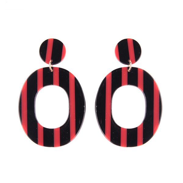 

new style retro fashion geometry color ear rings simple cool circle ear stud earrings versatile accessories, Silver