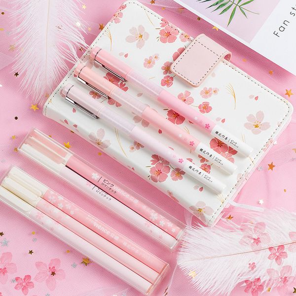 

angelhere store 0.5mm/0.38mm sakura style gel pen kawaii pen for school stationery supplies planner accessories girls gifts
