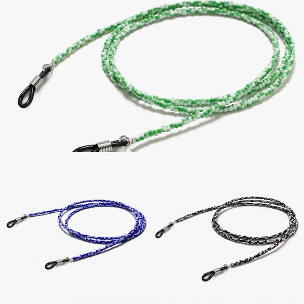 

two-color chain acrylic rope chain amber anti-skid anti-drop beads lanyard glasses glasses, Blue