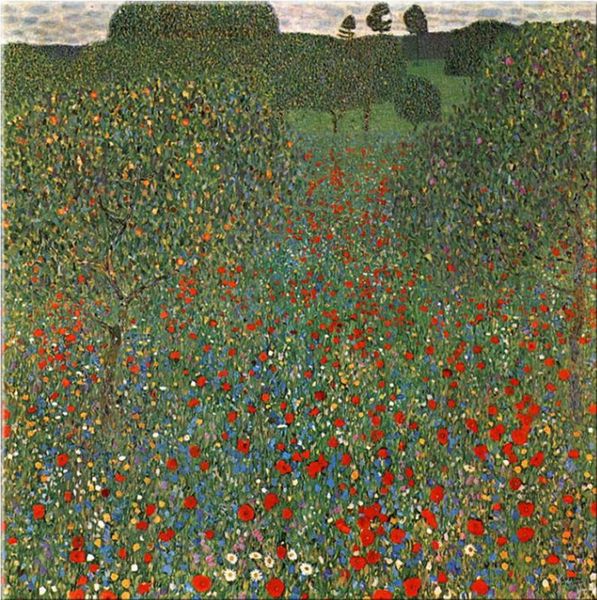 

gustav klimt bilder - blühender mohn (mohnwiese) home decor handcrafts /hd print oil painting on canvas wall art canvas pictures 200108