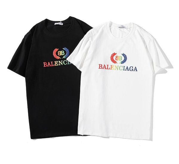 

Футболка с принтом 18ss Europe Paris Футболка высокого качества Модная мужская футболка