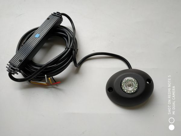 Hohe Intensität DC10–30 V, 12 x 3 W LED-Warnleuchten für den Autogrill, versteckte Notlichter, Grill-Blitzlicht, 20 Blitzmuster, wasserdicht