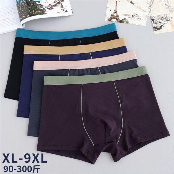 

5pcs/lot male panties cotton men's underwear boxers breathable man boxer solid underpants comfortable brand shorts, Black;white