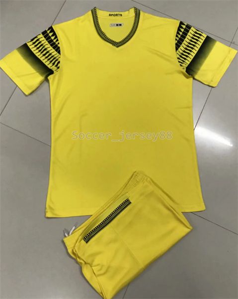 

new arrive blank soccer jersey #904-30 customize quick drying t-shirt club or team jersey contact me uniforms football shirts, Black;yellow