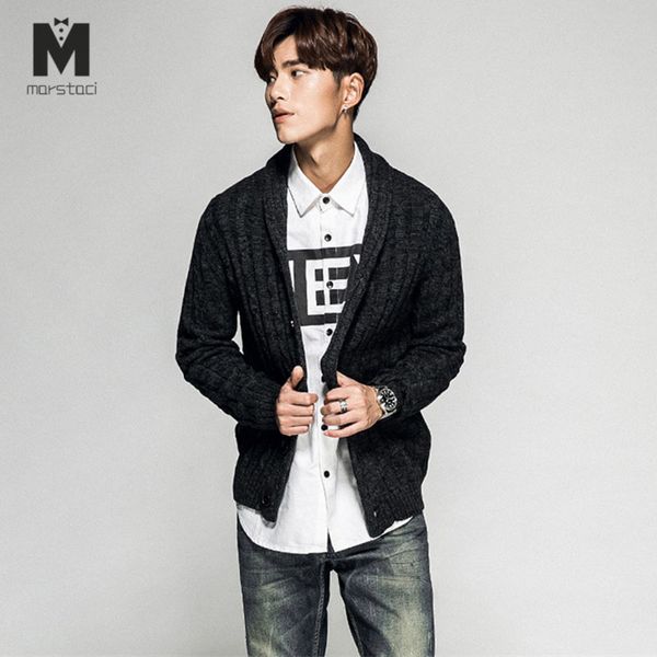 

новая бренд свитер мужчины v-образный вырез solid slim fit вязание мужских свитера кардиган мужских 2018. осень мода повседневной tops hots, White;black