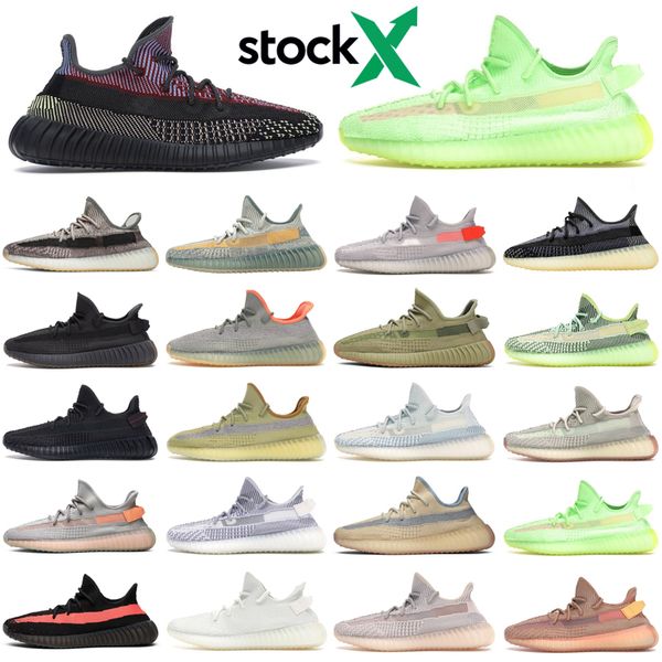 

2020 kanye west stock x zyon men women running shoes zebra cinder asriel israfil desert sage yecheil bred mens trainers sports sneakers