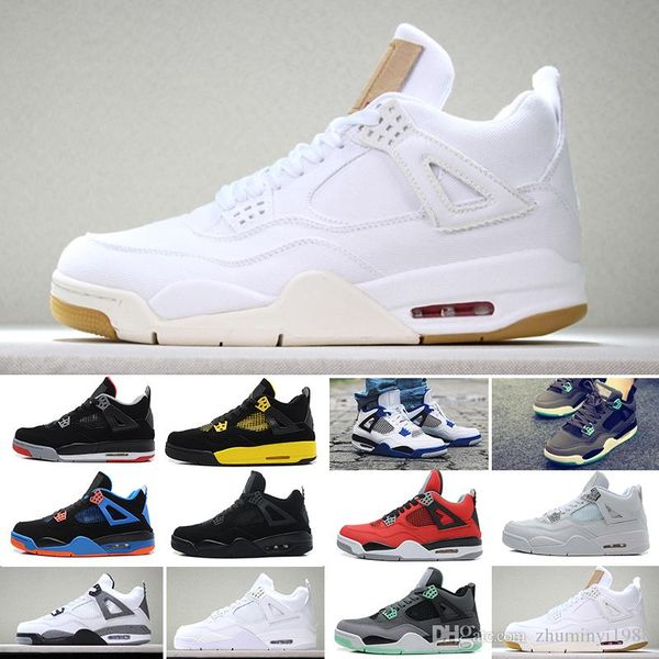 

wholesale 2019 new 4 4s men basketball shoes toro bravo cactus jack 2012 release white cement designer sport sneakers 40-47