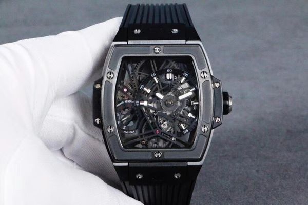 

2019 men's watch fine steel barrel case designer watches 42mm 28800 rubber band luxury mens watches movement watches luxury watch, Slivery;brown