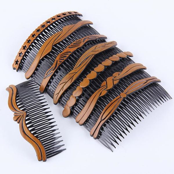 

new arrivals teeth inserted comb diy hair accessories hair combs supplies hair tool fast shipping f2733, Brown
