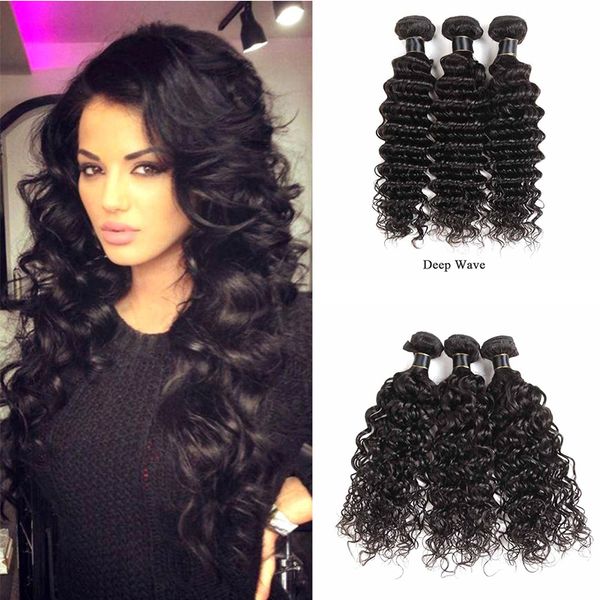 Brazilian Remy Human Hair Weaves Peruvian Malaysian Indian