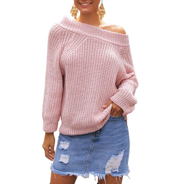 

sweater women 2019 autumn winter new solid color base sweater long sleeve fashion loose harajuku slim female, White;black