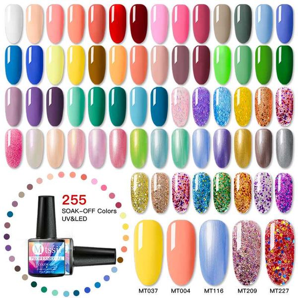

mtssii 8ml gel polish set uv vernis semi permanent primer coat 7ml varnish nail art manicure lak polishes nails, Red;pink