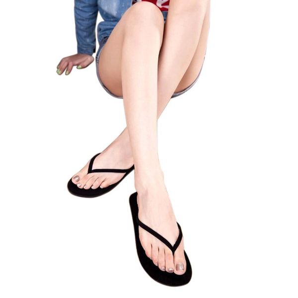 

youyedian women summer flip flops shoes sandals slipper indoor & outdoor flip-flops tenis feminino #a40, Black
