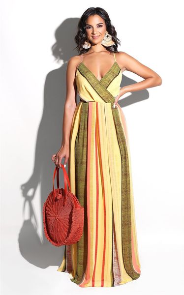

holiday beach summer dress 2018 deep v neck halter sleeveless chiffon long dresses ladies striped backless dress bohemian nb-971, Black;gray