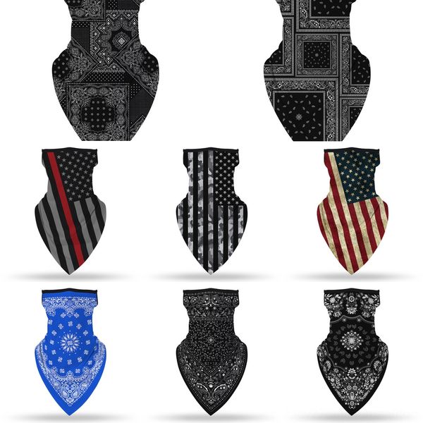 

nwkek outdoor scarf windproof uv magic bandana ski hiking fishing neck scarf cycling face scarf protection mask, Black