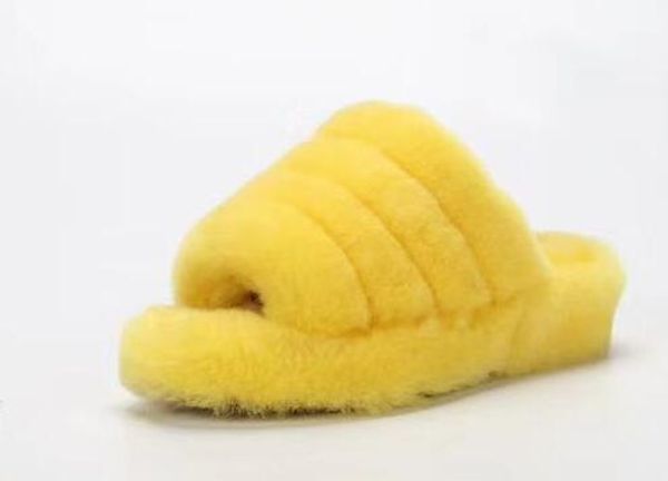 

luxury designer women's shoes australia fluff yeah slide furry slides fur slippers casual shoes boots designer women sandals autumn, Black