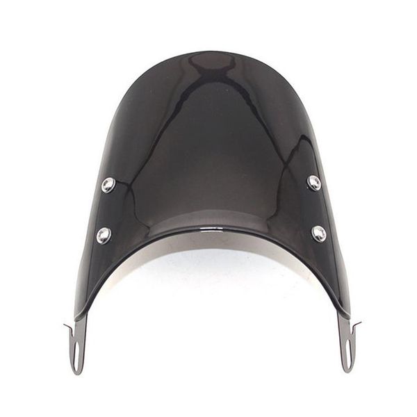 

motorcycle windshield airflow adjustable windscreen wind deflector for 5-7 inch headlights universal moto