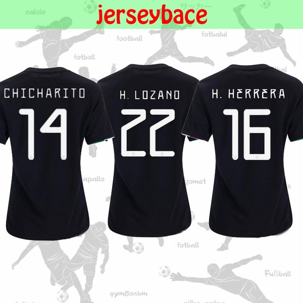 

19 20 women occer jer ey mexico home away gold cup chicharito marquez do anto guardado raul lozano chucky lady football hirt