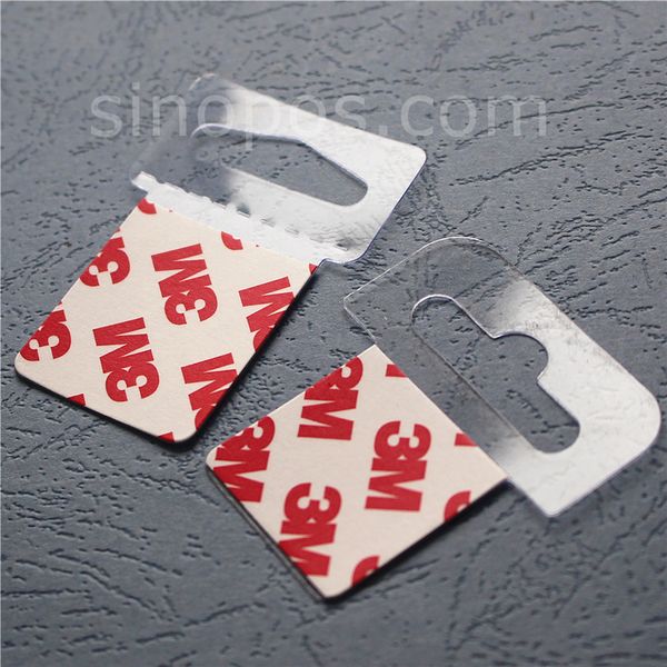 

slotted hang tabs long self adhesive slimline delta slot euro hole security display peghook hanging package box pvc flip hanger