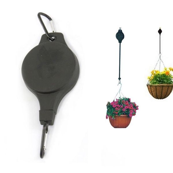 

useful plant pulley flowerpot hooks hanger garden hook hanging basket rope traction hook pull down tool home decor accessories