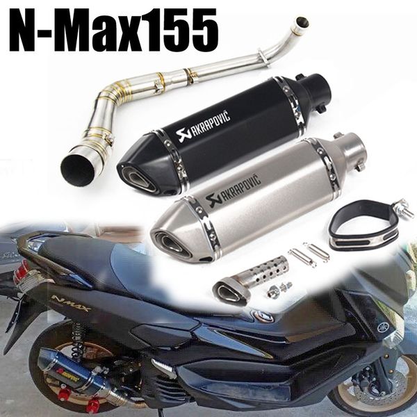 

for yamaha nmax 155 n-max155 nmax 125 n-max125 2015 2016 2017 motorcycle akrapovic exhaust full system modified middle link pipe