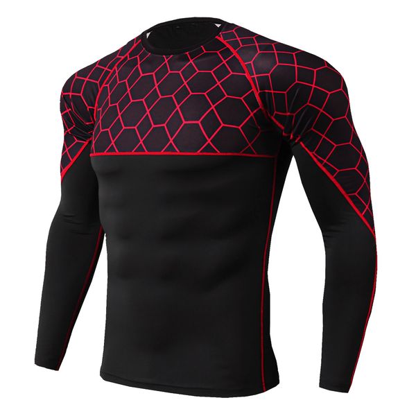 

new long sleeve spot shirt men quic clots long dry men's rui tts long sake gym cloting fites mens raha socer jsey, Black;blue