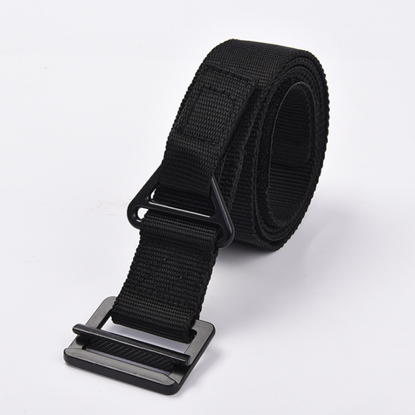 

waist support outdoor tactical belt men's canvas downhill rescue nylon, Black;gray