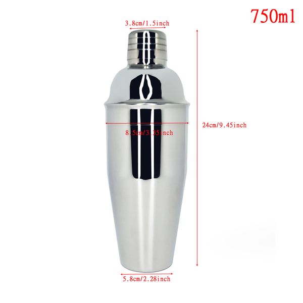 

750ml/600ml stainless bar cocktail shaker set barware set shaker set with wooden rack
