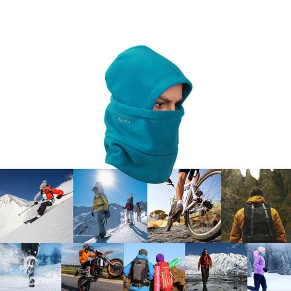

head scarf men women balaclava fleece hood thick ski face mask hat for cold weather winter warmer windproof cycling neck hat, Black;white