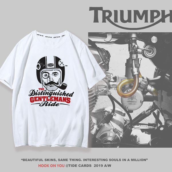 

мотоциклетная футболка мужчины и женщины с коротким рукавом паровая печать мужчины и женщины футболка одежда куртка, White;black