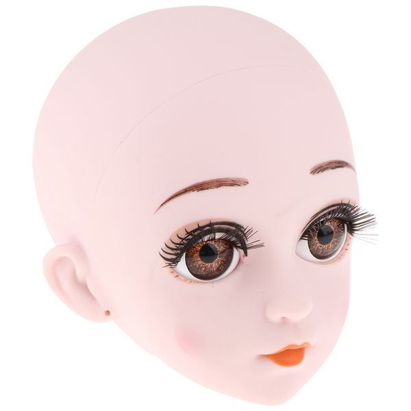 

1/3 lifelike girl doll head with eyes for bjd night lolita doll body parts accs