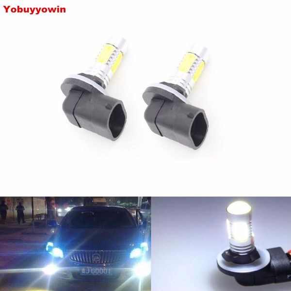 

2x 881 6000k white cob led fog driving light drl bulb 886 889 894 896 898 h27w/2 led fog lights/drl