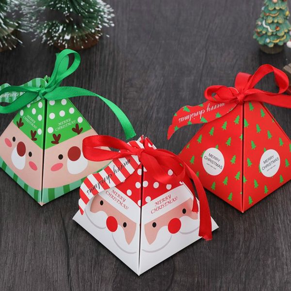 

10шт рождество упаковка подарков мешок детей для свадьбы события бумаги день рождения xmas box коробки конфеты упаковочных материалов одолже