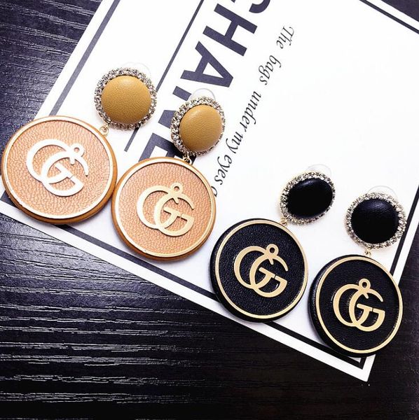 

earrings luxury jewelry fashion women mens earrings hip hop diamond stud earings iced out bling rock punk round wedding gift g084, Golden;silver