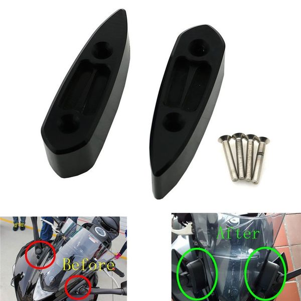 

r3 r25 rearview mirror extender spacer adapter rear view riser extension adaptor cnc for yamaha yzf-r3 yzf-r25 2014 2015 2016