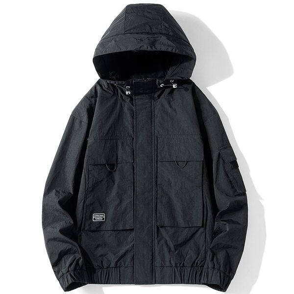 

fashionable men 's jacket jacket jacket autumn fashion brand hoodie, Black;brown