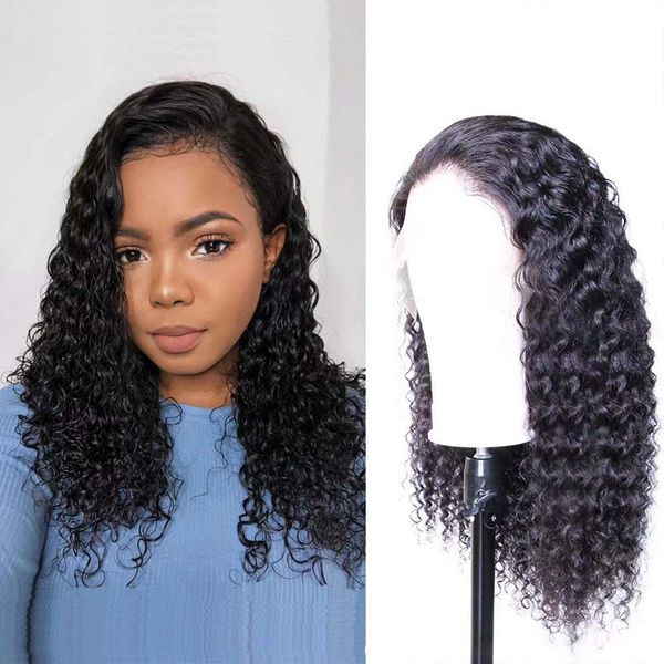

лучшего качество curly 360lace парик необработанные бразильский малазийская перуанский волос remy pre щипкового hairline с ребенком волос na, Black;brown