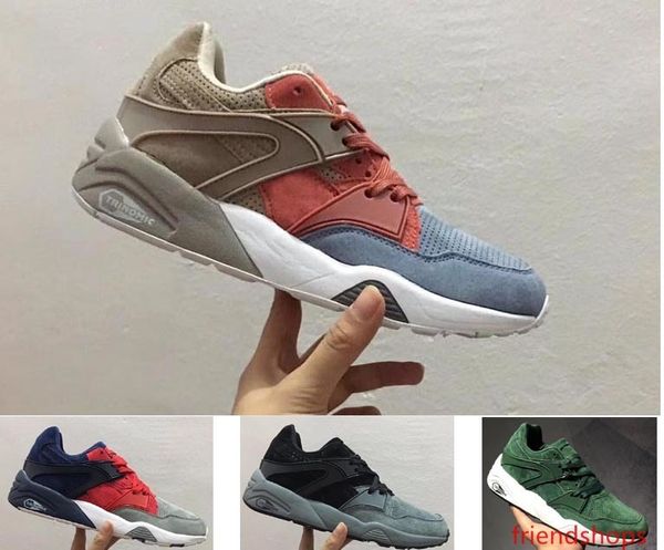 

trinomic blaze of lory ritro leather suede wine green sneaker original women s men s running sport shoes