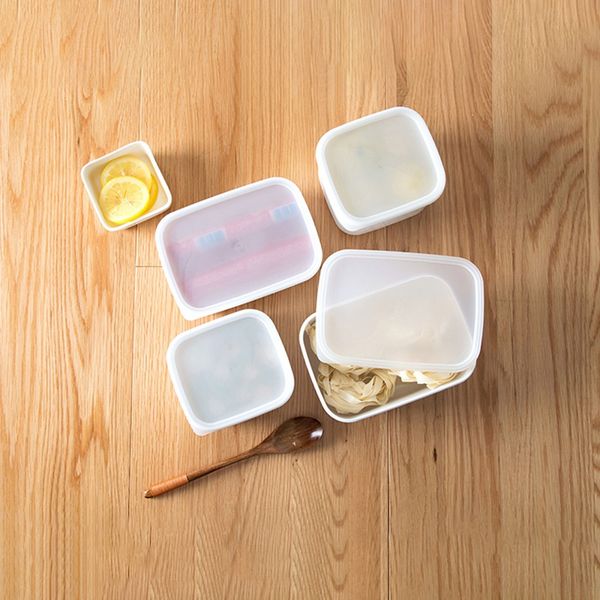 

plastic refrigerator fruit crisper microwave oven lunch box rectangular small lunch box food storage box