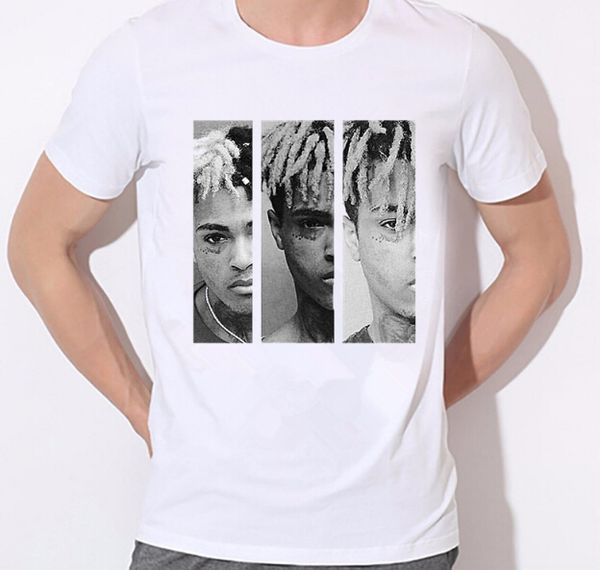 

mens hip hop swag raper xxxtentacion print t-shirt summer soft white tee xt shirt homme fashion tee look at me, White;black