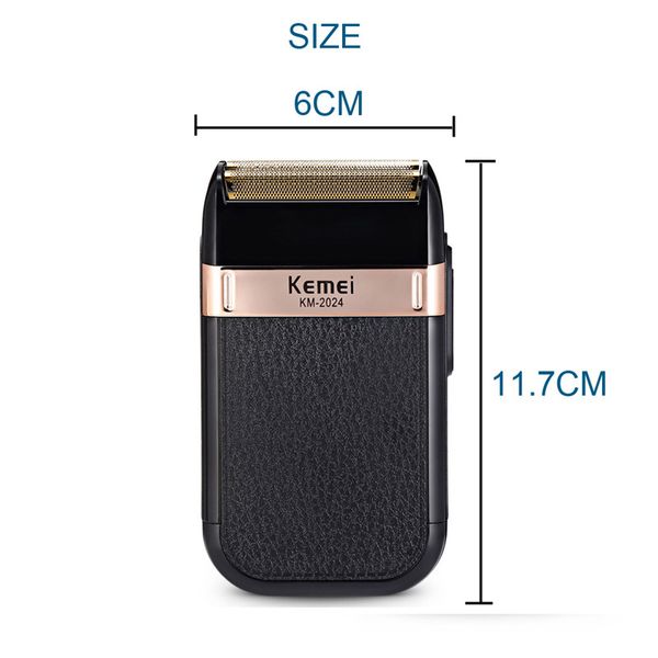 

km-2024 100-240v kemei 3d electric shaver men electric razor face care shaving machine rechargeable floating beard shaver hair trimmer mkccc