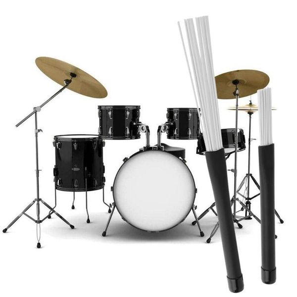 

2pcs retractable nylon jazz drum brushes drum sticks percussion drumsticks