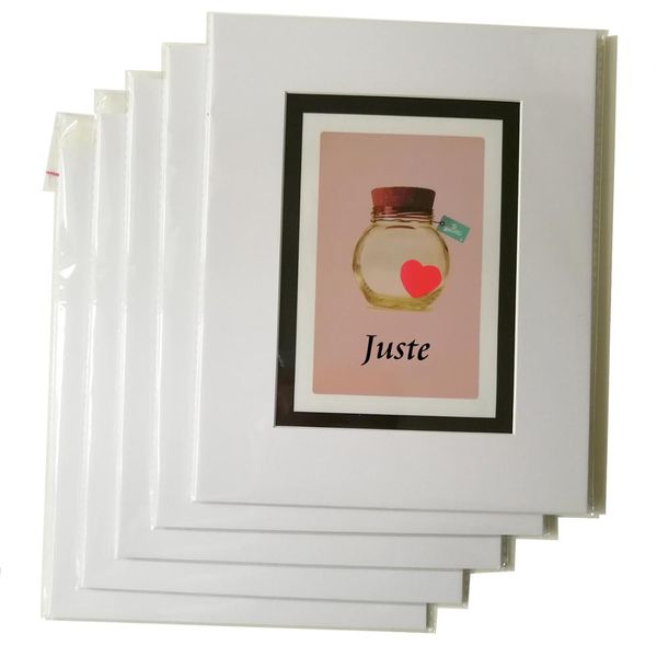 

5 sheets 8x10 picture frames for 5x7 ps mats and backing white picture mats decoration paper p frame set