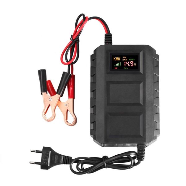 

intelligent 20a automobile battery lead acid battery charger car motorcycle eu / us plug