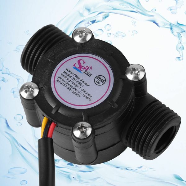 

control meter industry pressure resistance portable water flow sensor home easy operate device measurement switch 1/2" wide use